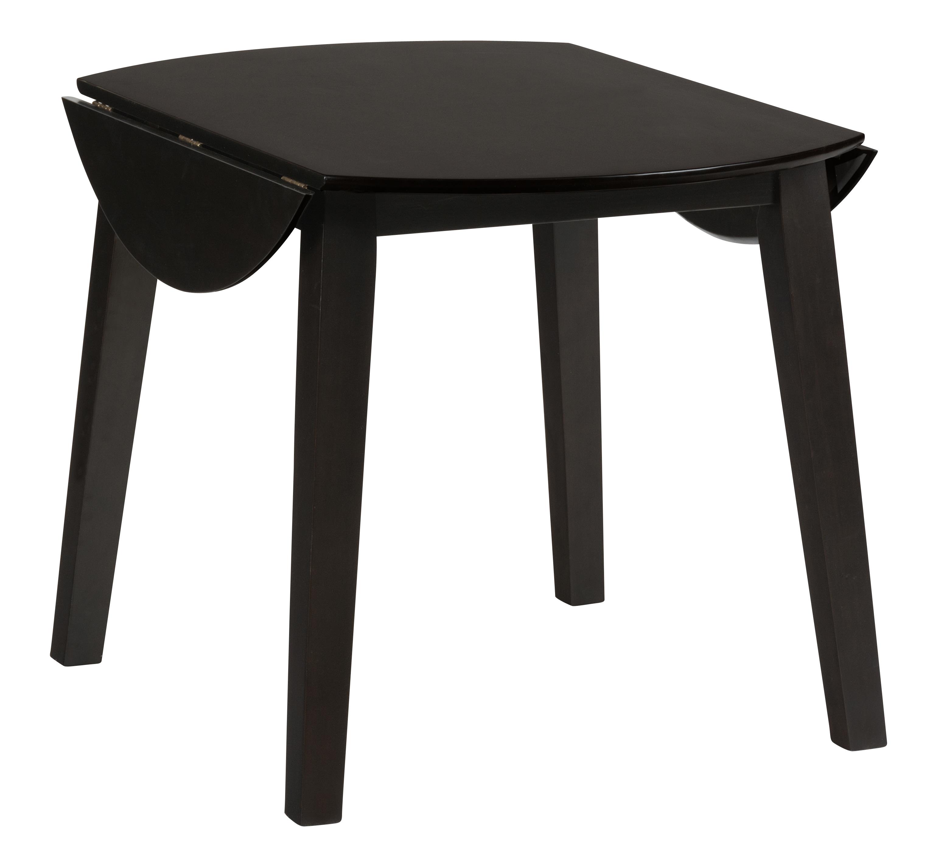 Jofran Simplicity DRKTABWO9909 Round Drop Leaf Table that Seats 4 for Dining Areas Zak's Home